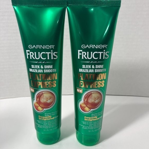 Garnier Flat Iron Express Set of 4 DISCONTINUED Sleek & Shine Leave in Balm